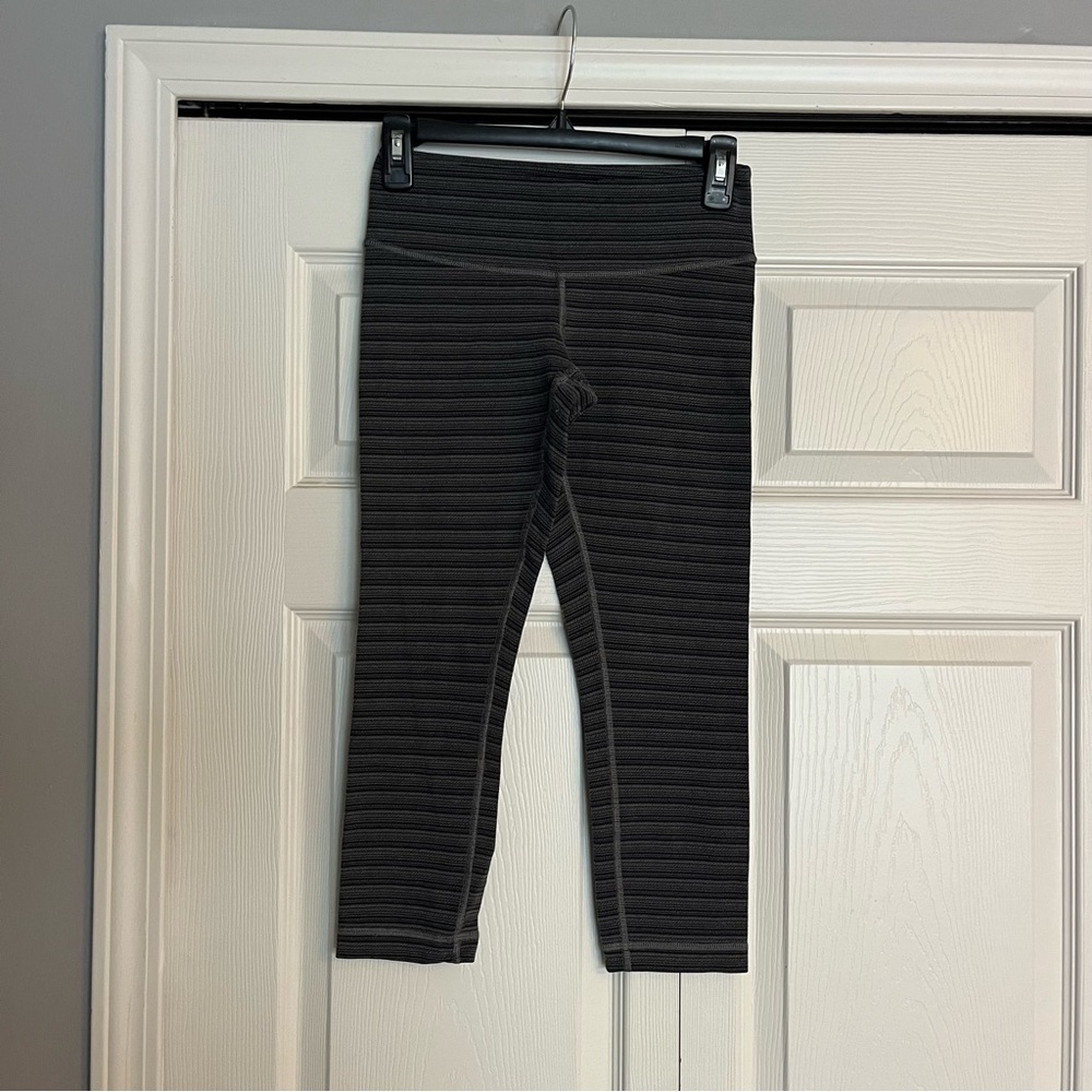 Lululemon Cropped Striped Leggings